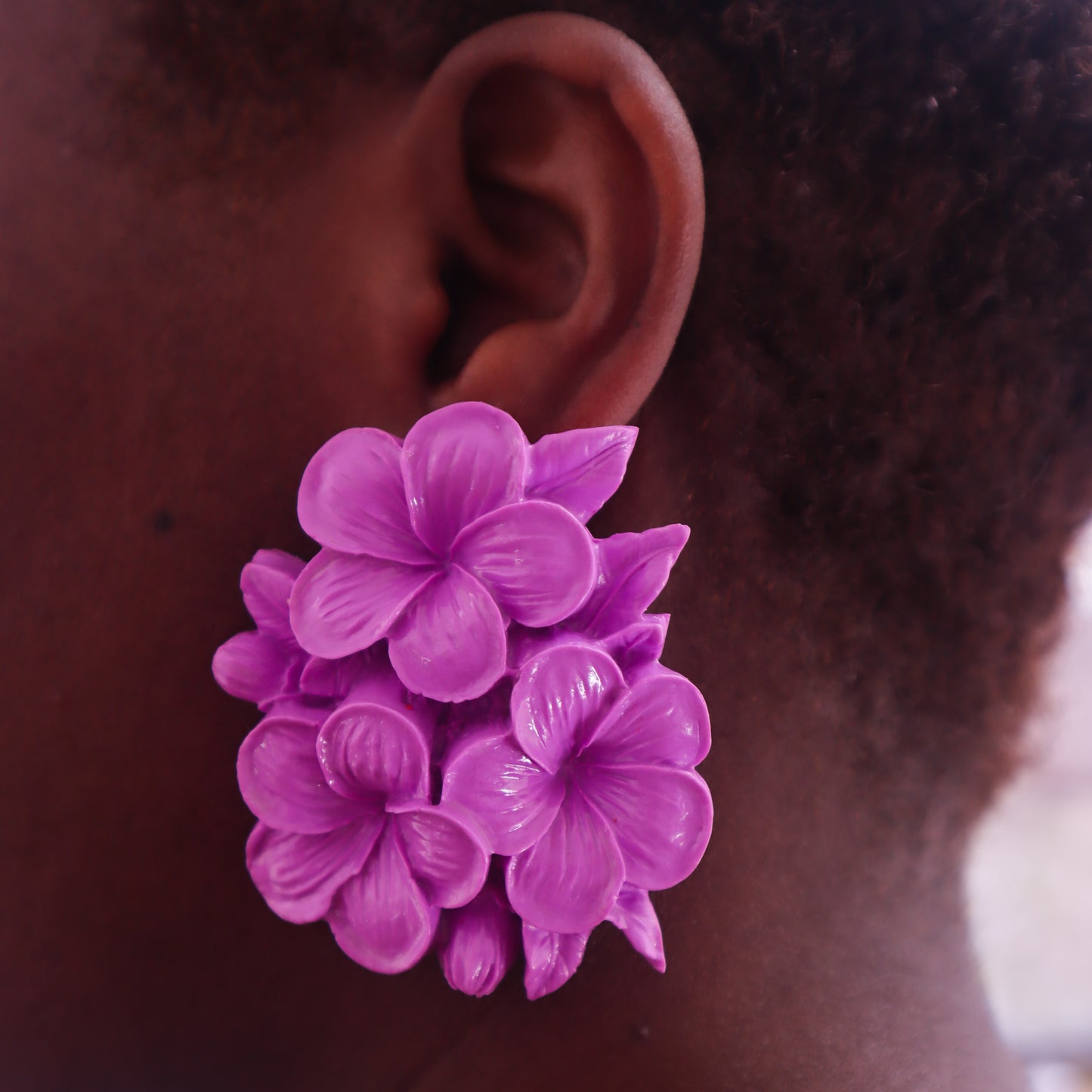 Lilac-Blossom Statement handmade hypo-allergenic Earrings