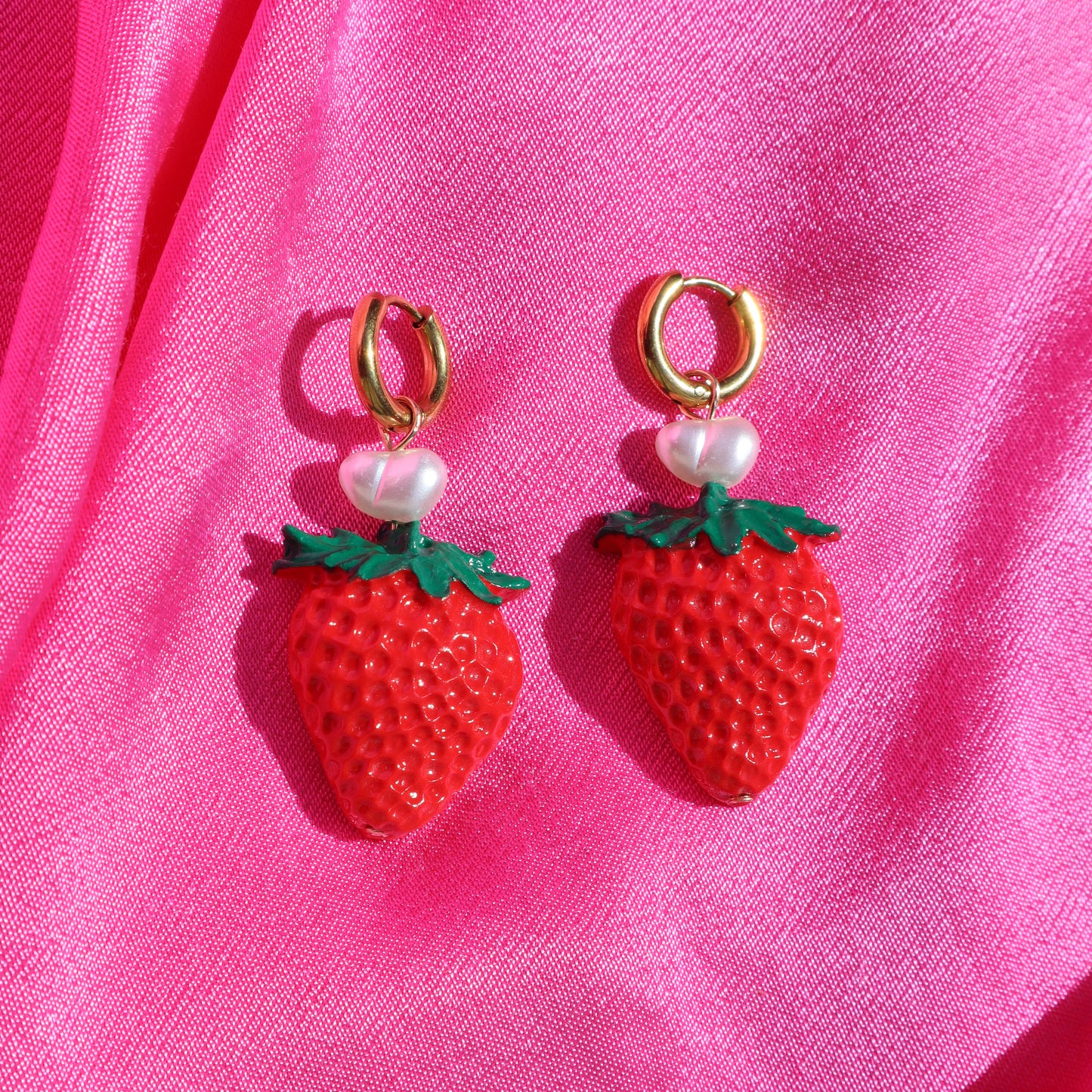 Berry Sweet 18ct gold plated Hypoallergenic Handmade Earrings