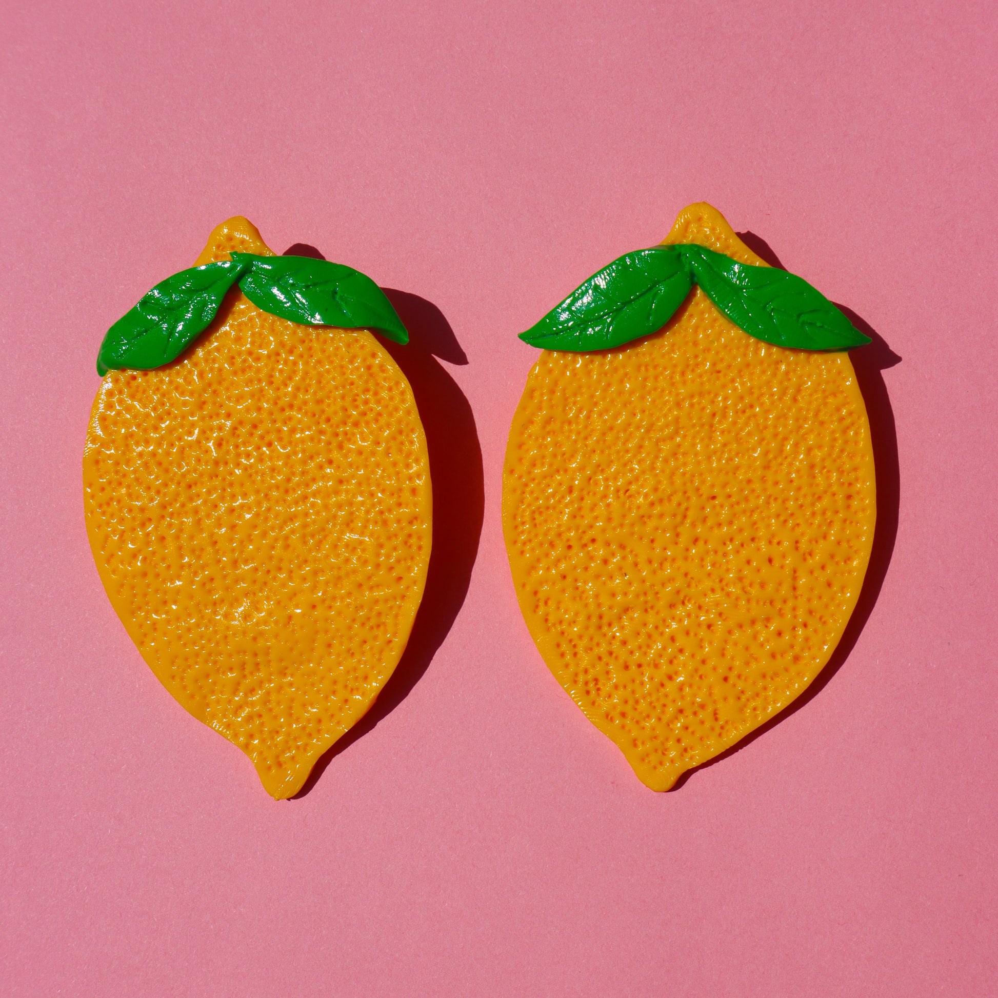 Lemon Handmade polymer clay earrings