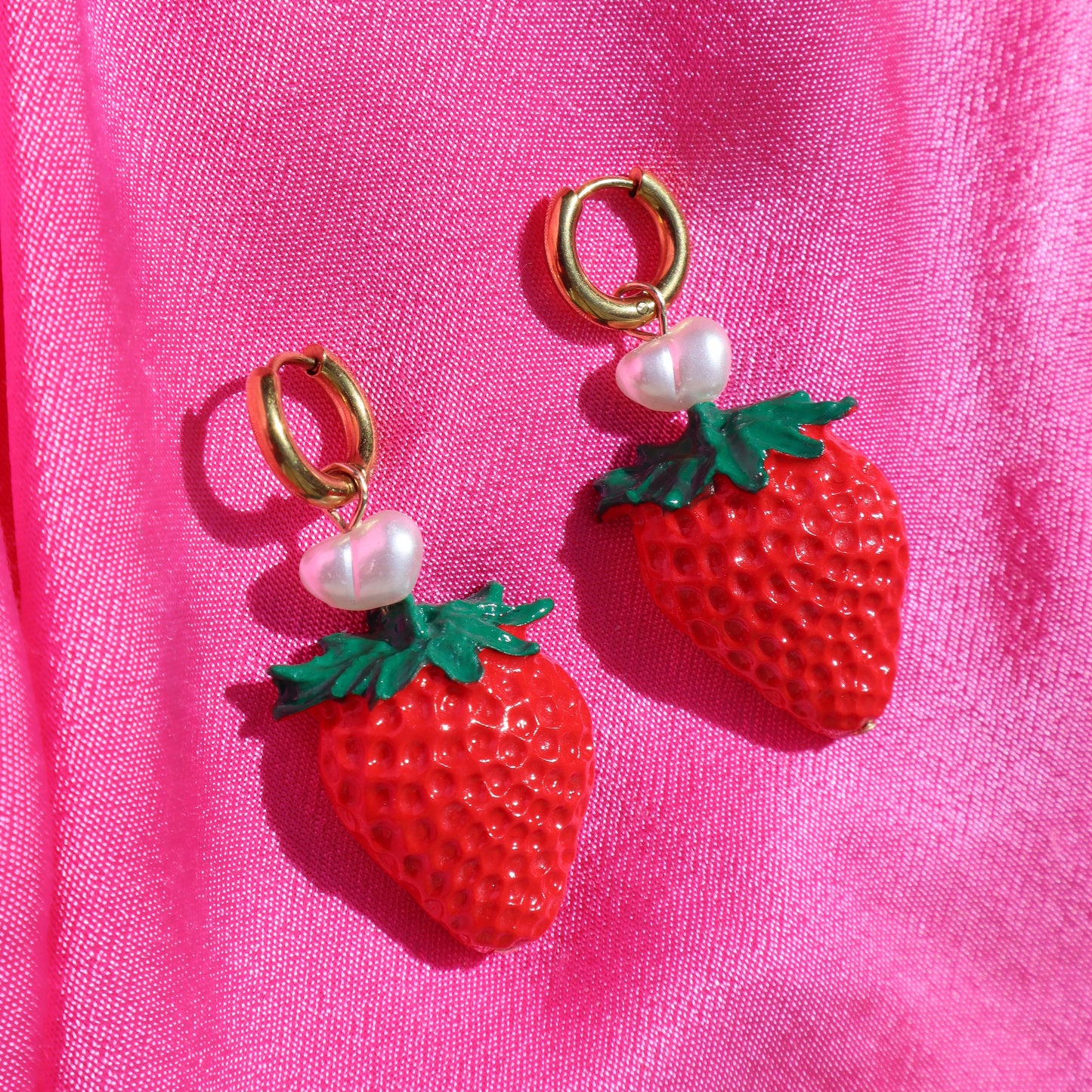 Berry Sweet 18ct gold plated Hypoallergenic Handmade Earrings