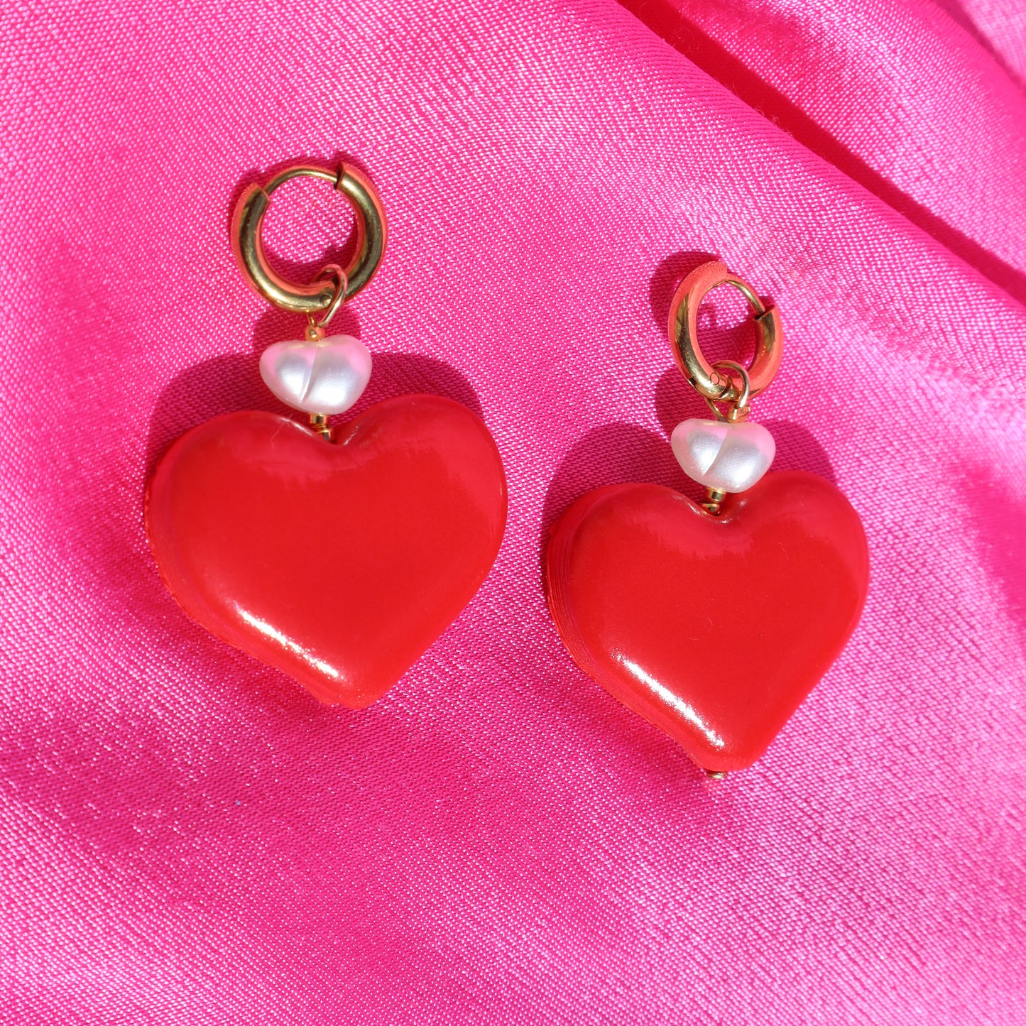 Big Love 18ct gold plated Hypoallergenic Handmade Earrings