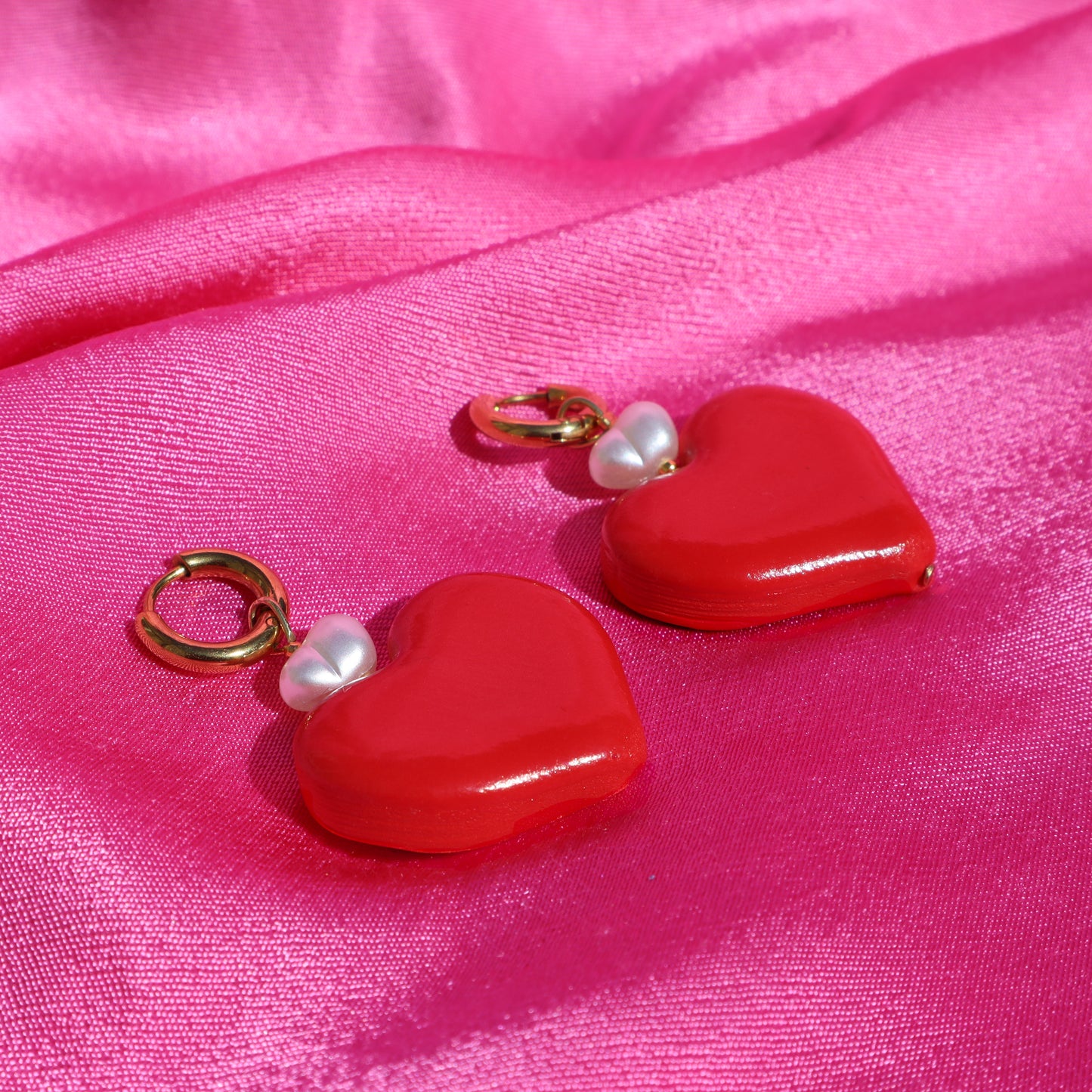 Big Love 18ct gold plated Hypoallergenic Handmade Earrings