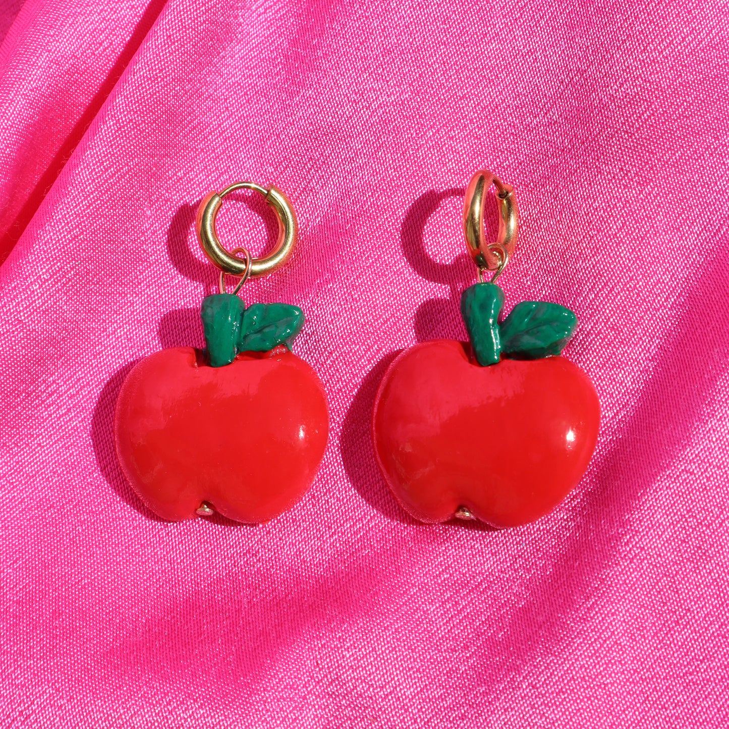 Apple of My Eye 18ct gold plated Hypoallergenic Handmade Earrings