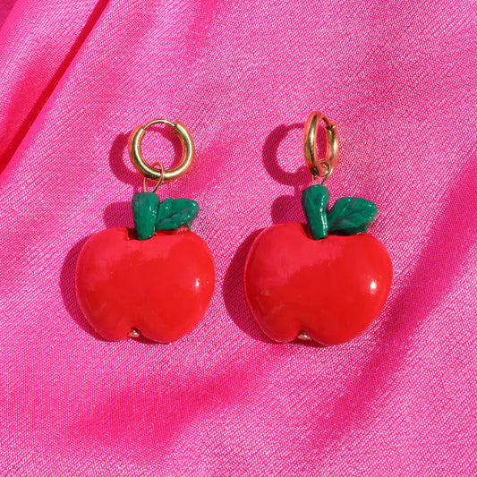 Apple of My Eye 18ct gold plated Hypoallergenic Handmade Earrings