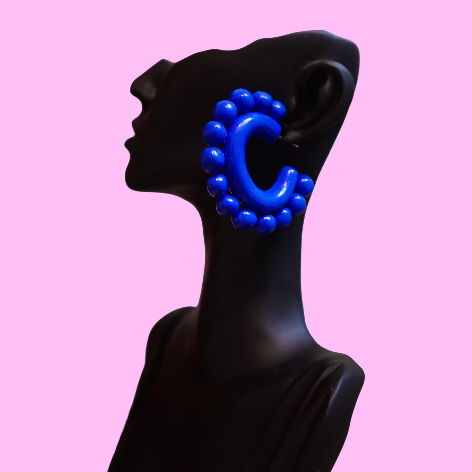 Blue Bliss Hoop Earrings